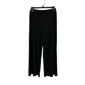 Gina Tricot Pants Small Black Wide Leg Minimalist Workwear Chic Lounge